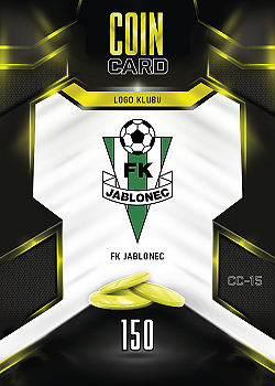 Logo Klubu Jablonec SportZoo Chance Liga 2025/26 TCG Duel Coin Cards #CC-15