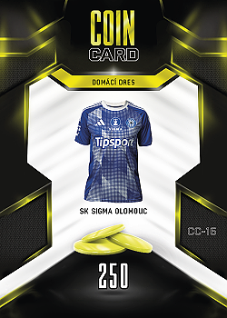 Domaci Dres Sigma Olomouc SportZoo Chance Liga 2025/26 TCG Duel Coin Cards #CC-16