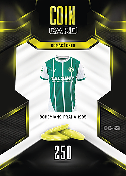 Domaci Dres Bohemians Praha SportZoo Chance Liga 2025/26 TCG Duel Coin Cards #CC-22