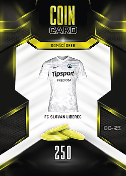 Domaci Dres Liberec SportZoo Chance Liga 2025/26 TCG Duel Coin Cards #CC-25