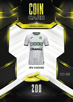Domaci Dres Karvina SportZoo Chance Liga 2025/26 TCG Duel Coin Cards #CC-28