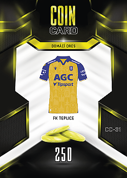 Domaci Dres Teplice SportZoo Chance Liga 2025/26 TCG Duel Coin Cards #CC-31