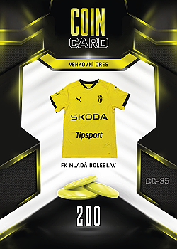 Venkovni Dres Mlada Boleslav SportZoo Chance Liga 2025/26 TCG Duel Coin Cards #CC-35