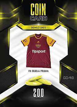 Domaci Dres Dukla Praha SportZoo Chance Liga 2025/26 TCG Duel Coin Cards #CC-40