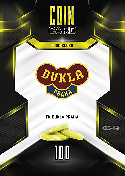 Logo Klubu Dukla Praha SportZoo Chance Liga 2025/26 TCG Duel Coin Cards #CC-42