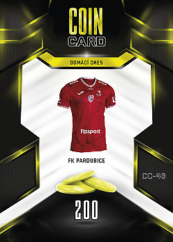 Domaci Dres Pardubice SportZoo Chance Liga 2025/26 TCG Duel Coin Cards #CC-43
