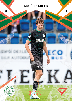 Matej Kadlec Bohemians Praha SportZoo Chance Liga 2024/25 2. serie Copper Diamond /70 #326