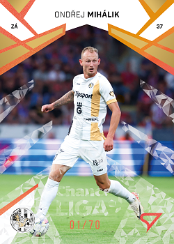 Ondrej Mihalik Hradec Kralove SportZoo Chance Liga 2024/25 2. serie Copper Diamond /70 #266