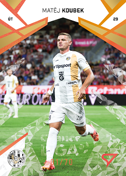 Matej Koubek Hradec Kralove SportZoo Chance Liga 2024/25 2. serie Copper Diamond /70 #270