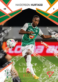 Haiderson Hurtado Jablonec SportZoo Chance Liga 2024/25 2. serie Copper Diamond /70 #302