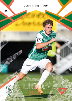 Jan Fortelny Jablonec SportZoo Chance Liga 2024/25 2. serie Copper Diamond /70 #304
