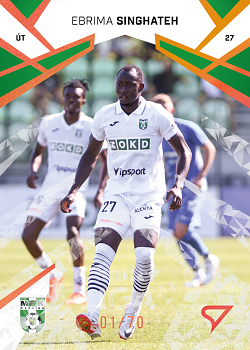 Ebrima Singhateh Karvina SportZoo Chance Liga 2024/25 2. serie Copper Diamond /70 #342