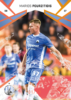 Marios Pourzitidis Liberec SportZoo Chance Liga 2024/25 2. serie Copper Diamond /70 #286