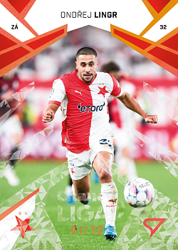 Ondrej Lingr Slavia Praha SportZoo Chance Liga 2024/25 2. serie Copper Diamond /70 #211