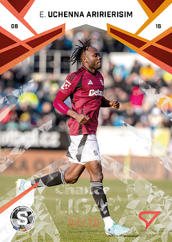 Emmanuel Uchenna Aririerisim Sparta Praha SportZoo Chance Liga 2024/25 2. serie Copper Diamond /70 #197