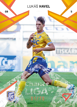 Lukas Havel Teplice SportZoo Chance Liga 2024/25 2. serie Copper Diamond /70 #273