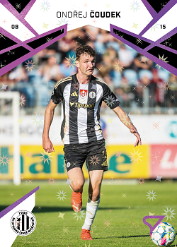 Ondrej Coudek Ceske Budejovice SportZoo Chance Liga 2024/25 2. serie Cosmic Pink #347