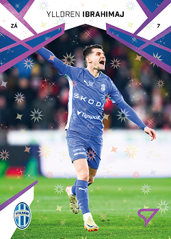 Ylldren Ibrahimaj Mlada Boleslav SportZoo Chance Liga 2024/25 2. serie Cosmic Pink #245