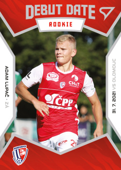 Adam Lupac Pardubice SportZoo FORTUNA:LIGA 2021/22 2. serie Debut Date Rookie #DR15