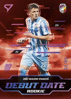 Jiri Maxim Panos Viktoria Plzen SportZoo Chance Liga 2024/25 2. serie Debut Date Rookie /85 #DD-1