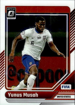 Yunus Musah USA Panini Donruss Soccer 2024/25 Optic #3