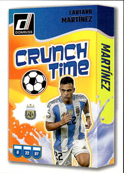 Lautaro Martinez Argentina Panini Donruss Soccer 2024/25 Crunch Time Silver #CT07