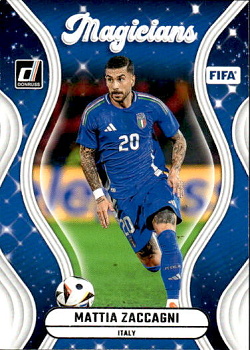 Mattia Zaccagni Italy Panini Donruss Soccer 2024/25 Magicians Silver #MG13