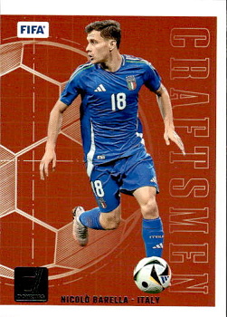 Nicolo Barella Italy Panini Donruss Soccer 2024/25 Craftsmen Silver #CR20