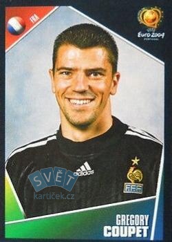 Gregory Coupet France samolepka Panini UEFA EURO 2004 #113