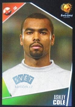 Ashley Cole England samolepka Panini UEFA EURO 2004 #119