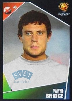 Wayne Bridge England samolepka Panini UEFA EURO 2004 #123