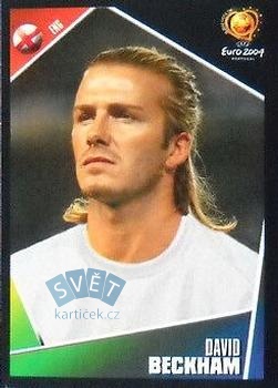 David Beckham England samolepka Panini UEFA EURO 2004 #124