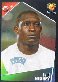 Emile Heskey England samolepka Panini UEFA EURO 2004 #132