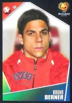 Bruno Berner Switzerland samolepka Panini UEFA EURO 2004 #142