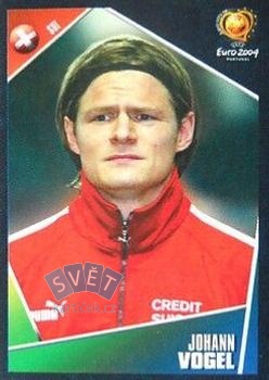 Johann Vogel Switzerland samolepka Panini UEFA EURO 2004 #147