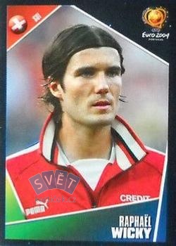 Rapha?l Wicky Switzerland samolepka Panini UEFA EURO 2004 #148