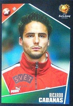 Ricardo Cabanas Switzerland samolepka Panini UEFA EURO 2004 #149