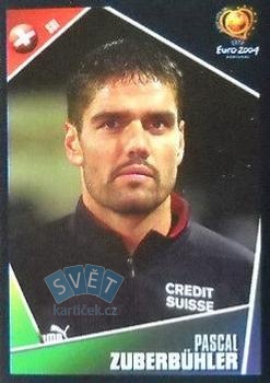 Pascal Zuberbuhler Switzerland samolepka Panini UEFA EURO 2004 #155