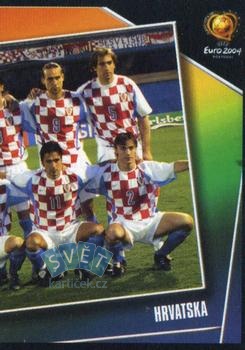 Team Photo Croatia samolepka Panini UEFA EURO 2004 #157