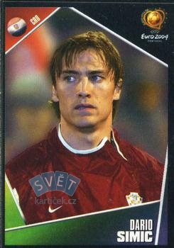 Dario Simic Croatia samolepka Panini UEFA EURO 2004 #161