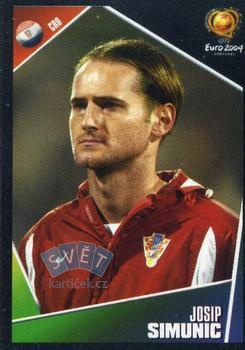 Josip Simunic Croatia samolepka Panini UEFA EURO 2004 #162