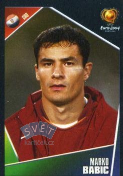 Marko Babic Croatia samolepka Panini UEFA EURO 2004 #171