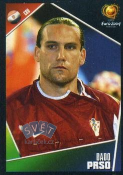 Dado Prso Croatia samolepka Panini UEFA EURO 2004 #174