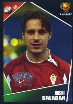 Bosko Balaban Croatia samolepka Panini UEFA EURO 2004 #175