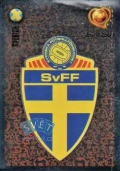 Team Emblem Sweden samolepka Panini UEFA EURO 2004 #179