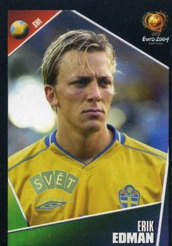 Erik Edman Sweden samolepka Panini UEFA EURO 2004 #181