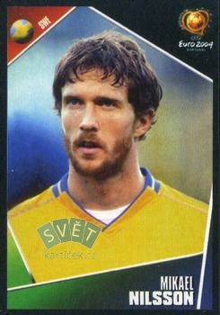 Mikael Nilsson Sweden samolepka Panini UEFA EURO 2004 #188