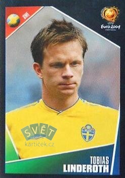 Tobias Linderoth Sweden samolepka Panini UEFA EURO 2004 #189