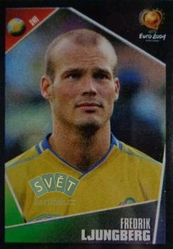 Fredrik Ljungberg Sweden samolepka Panini UEFA EURO 2004 #192