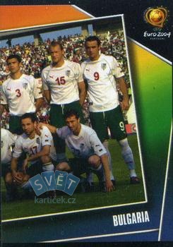 Team Photo Bulgaria samolepka Panini UEFA EURO 2004 #199